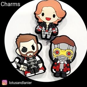 Shoe Charms  Avengers Charms Set of 3 V1
